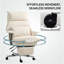 Chaise de bureau surdimensionnée avec support lombaire, blanc crème-269389244