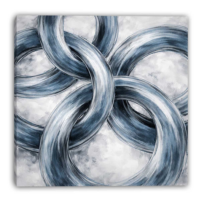 Art mural sur toile tendue Interwoven, L 24 po x H 16 po x P 1,5 po