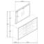 Commode 8 tiroirs Taupe