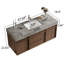Ensemble de meuble-lavabo mural 48 po Mid Century-1875936260-1875936261