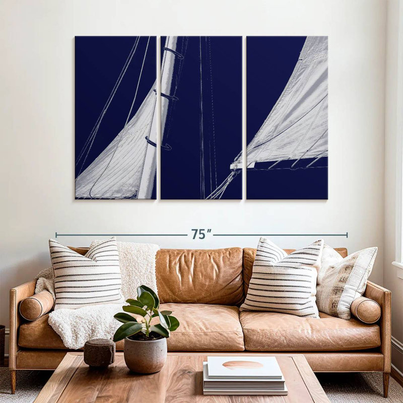 Aletra Schooner Sails II, 42" H x 65" W