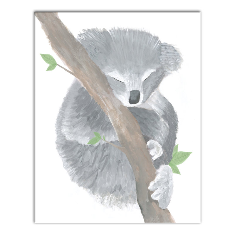 Art sur toile sleepy koala Bradley, H 14 po x l 11 po x P 1,25 po