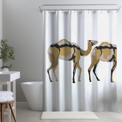 Breyn – Polyester Shower Curtain, Dye Sublimation Print, 71" W × 74" L