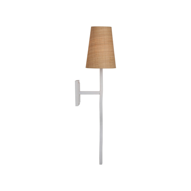 Sway 1 - Light Armed Sconce, Natural, White