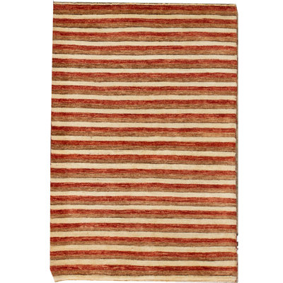 Wool Striped Area Rug