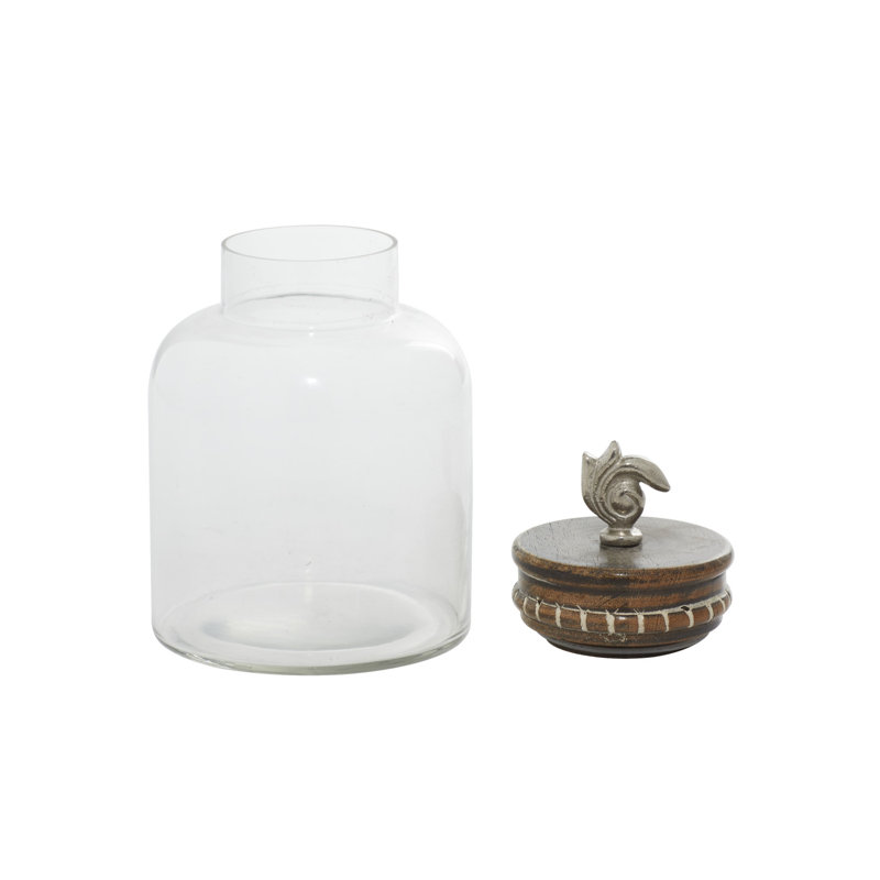 Ensemble d'urne et pot en verre 3 pièces Lisette