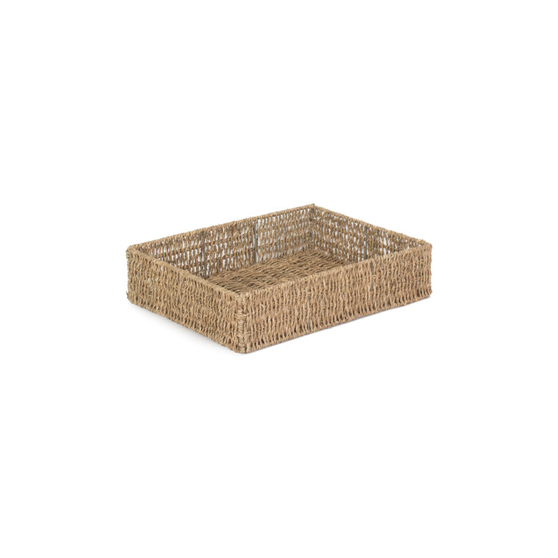 Tammy Seagrass Storage Tray, 10.5cm H x 44cm W x 34cm D