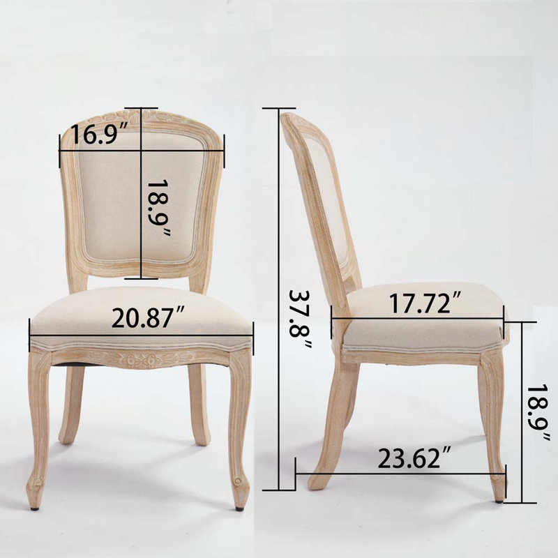 Chaise rembourrée avec pieds en bois