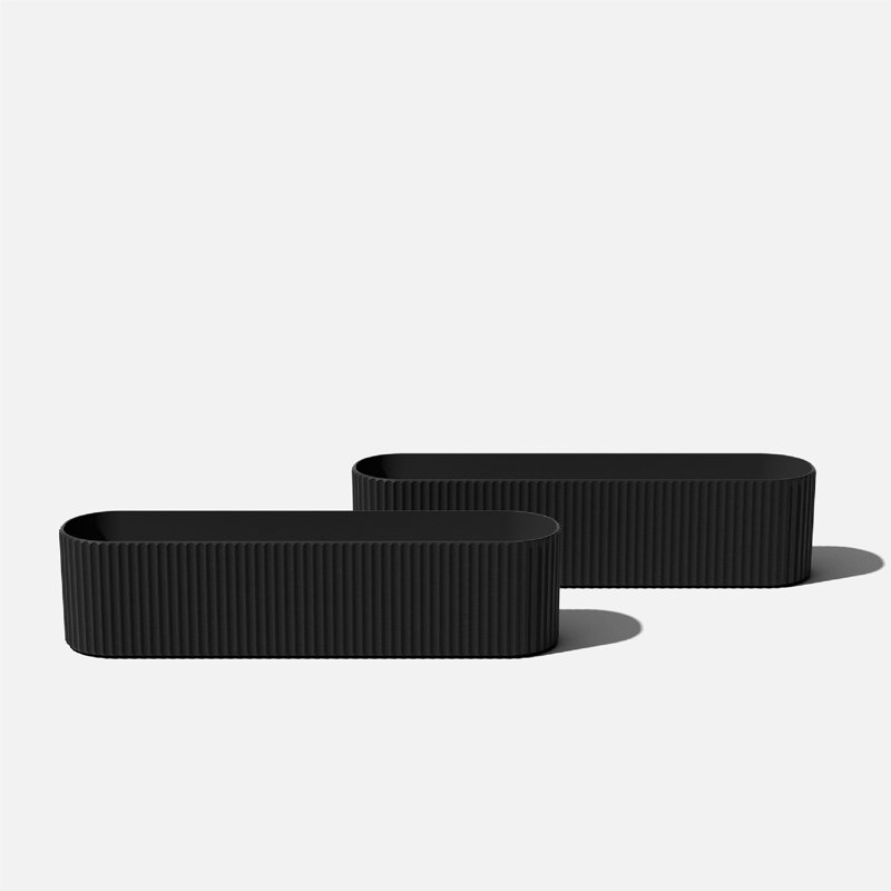 Veradek Demi Series Window Box 36" Planter, Black, 2