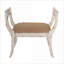Banc de coiffeuse polyvalent 30,7 po x 15,7 po x 30,7 po Harlow Farmhouse French Country
