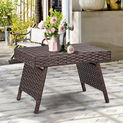 Eastman Rectangular Outdoor Side Table and Coffee Table - 40 cm W 60 cm D