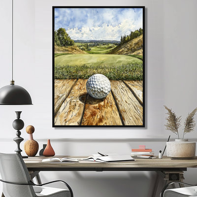 «Abstract Golf Ball Swing Of Perfection II», reproduction sur toile de golf