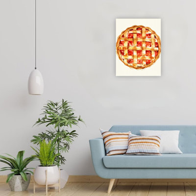 Beige cerise tarte, impression sur toile, 24 x 18 pouces, Premium Modern Home Wall Art