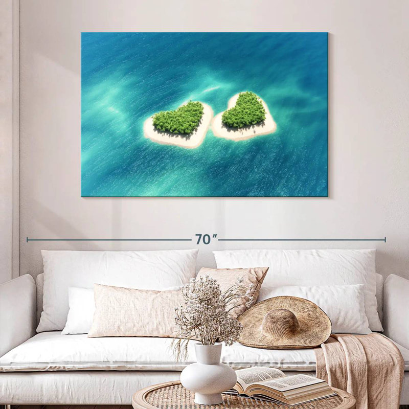 Gillard Island Hearts, H 32 po x l 48 po