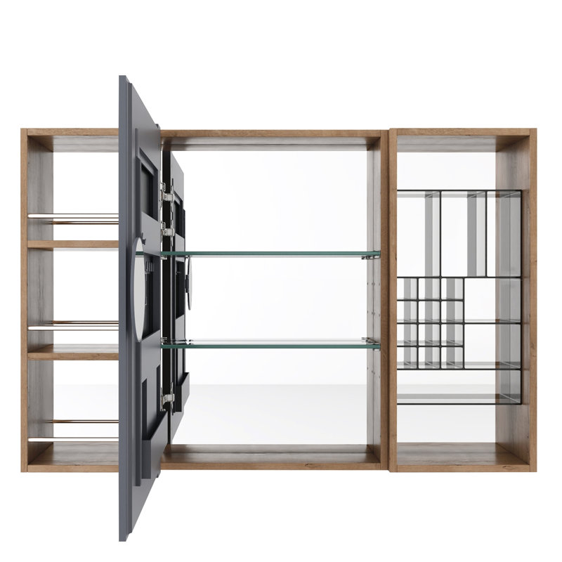 Armoire de salle de bain avec miroir et rangement