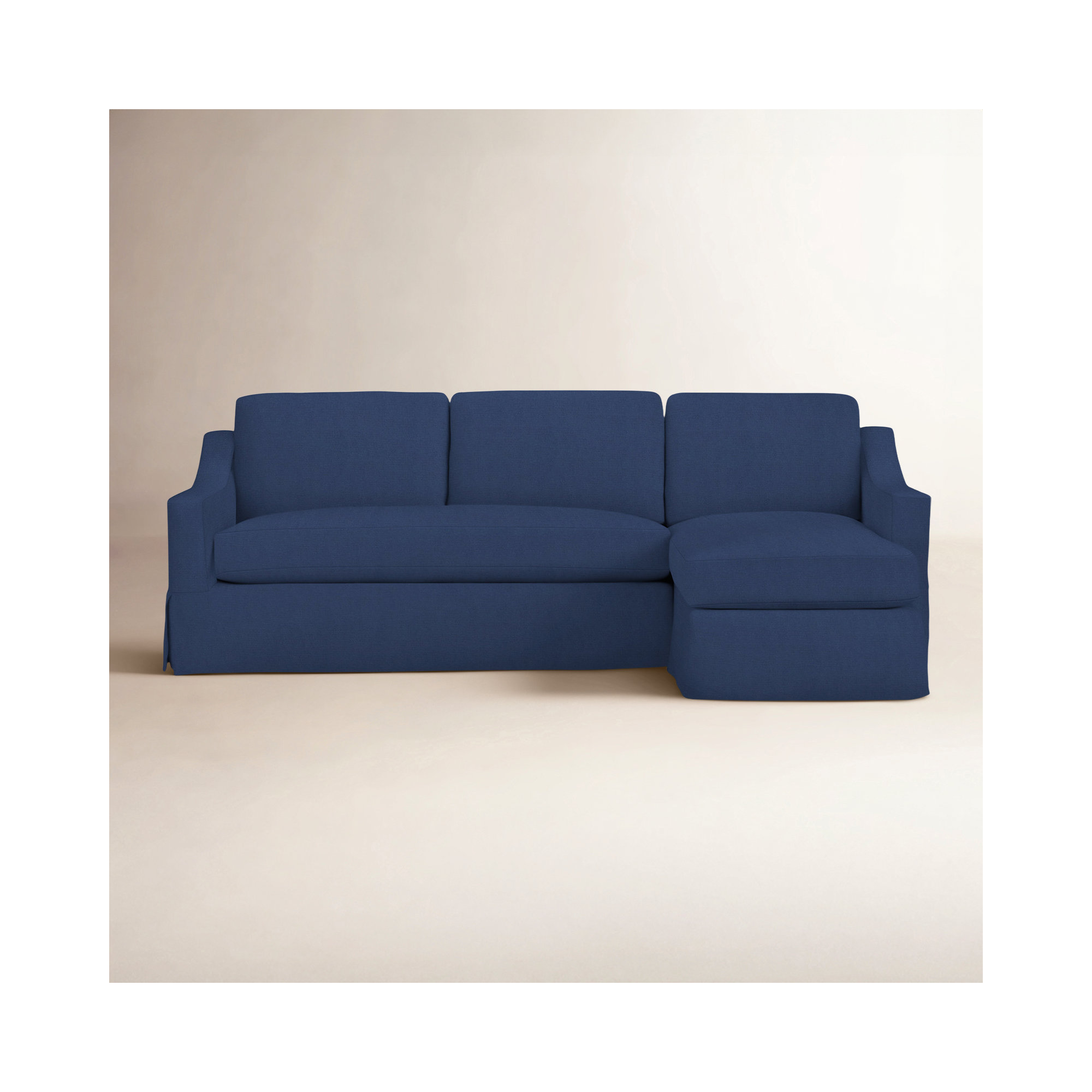 Cranbrook Upholstered L-Sectional, Right Hand Facing, Canvas Navy Sunbrella® Canvas