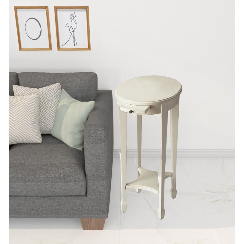 Alcide End Table, White