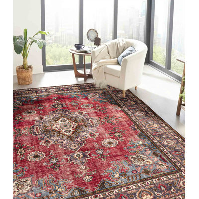 Tapis rouge Antalya 9 pi 11 po x 12 pi 8 po