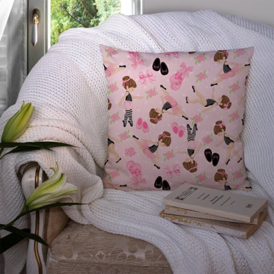 Ballerinas and Roses Indoor/Outdoor Throw Pillow