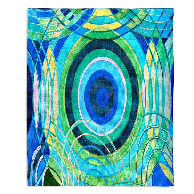 Couverture sherpa douce water series 8, l 51 po x L 60 po