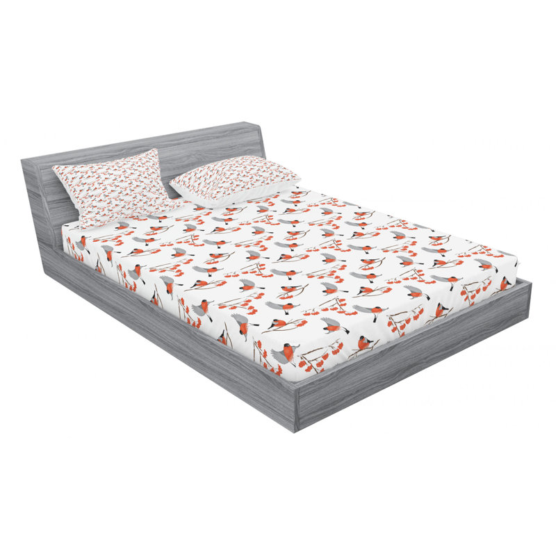 Microfiber Sheet Set, Queen Sheet Set with Fitted Sheet