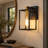 5.12" Industrial Vanity Light,matte Black & Antique Brass Bathroom Wall Sconce,glass-free Damp Rated,for Bathroom Kitchen Living Room