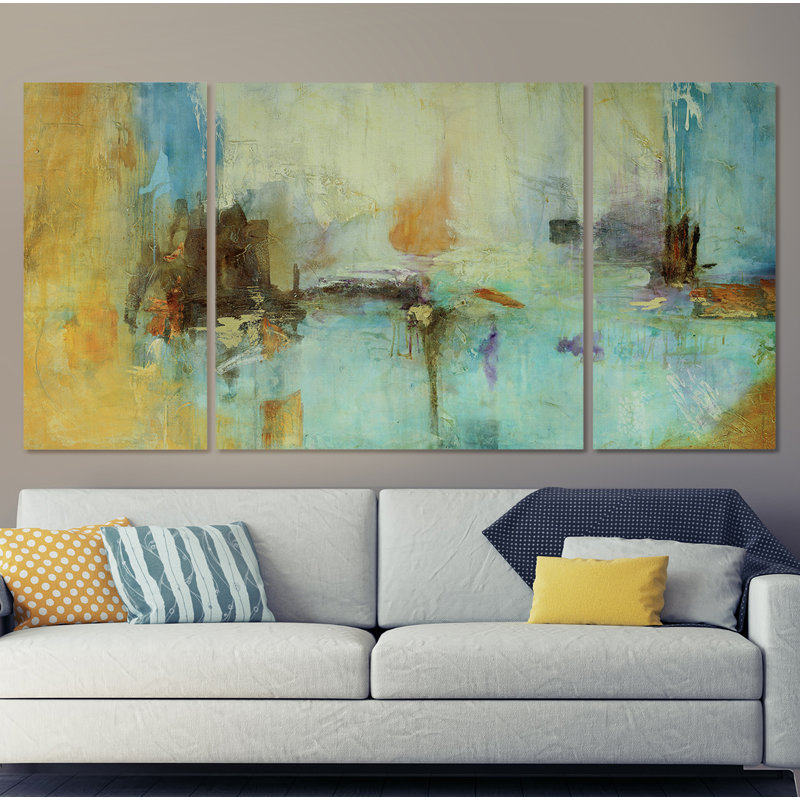 " Edición Sabiduría Abstrata " Painting Print, 24" H x 48" W x 1.5" D
