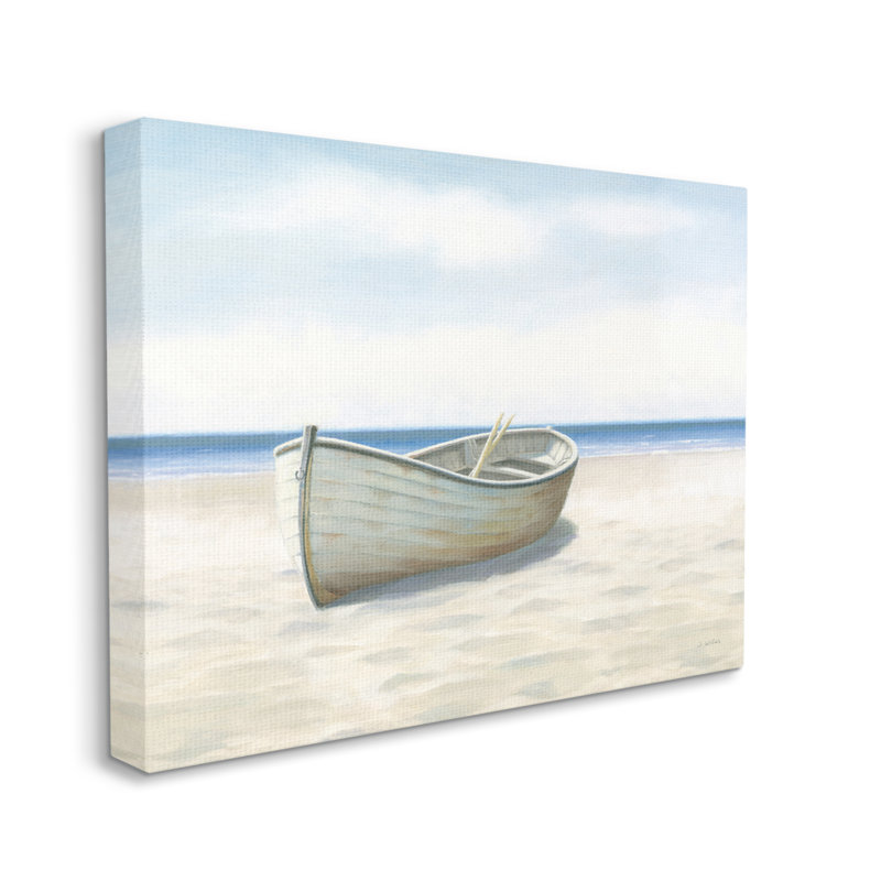 «Breakwater Bay Boat On Coast», reproduction d'art giclée par James Wiens, H 24 po x l 30 po x P 1,5 po