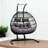 FOLDING DOUBLE SWING CHAIR W/CUSHION