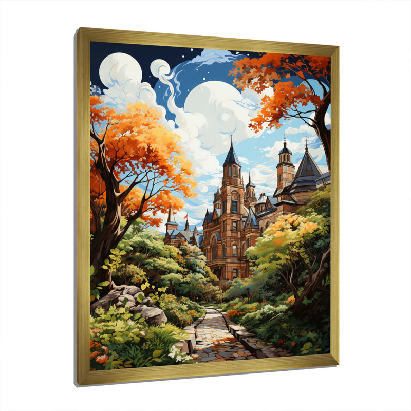 «College University Buildings University II», impressions sur toile de paysages urbains, H 40 po x l 30 po x P 1,5 po