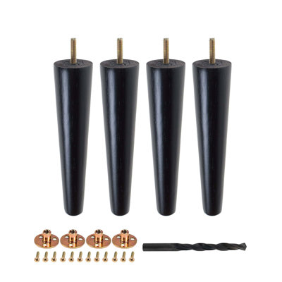 Base Espresso Furniture Leg, Pack of 4