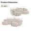 Canapé modulaire compact, moderne et minimaliste, petit canapé confortable sans assemblage pour les petits espaces de vie-383908200