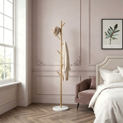 Iron Freestanding 8 - Hook Coat Rack