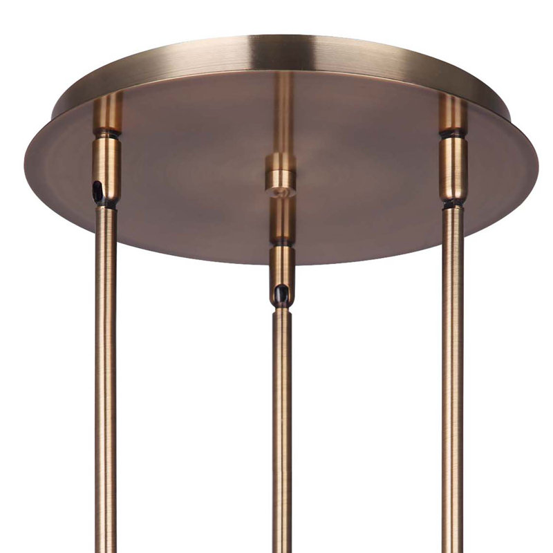 Freyda 3 - Light Gold Bulb Pendant
