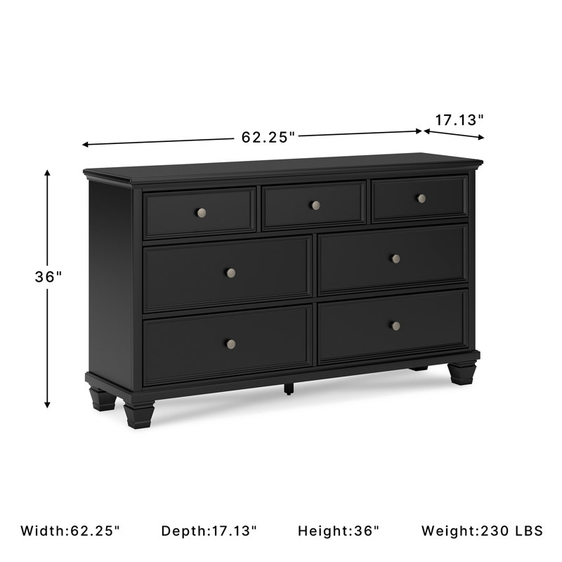Eftichia 62.25'' W 7 - Drawer Dresser