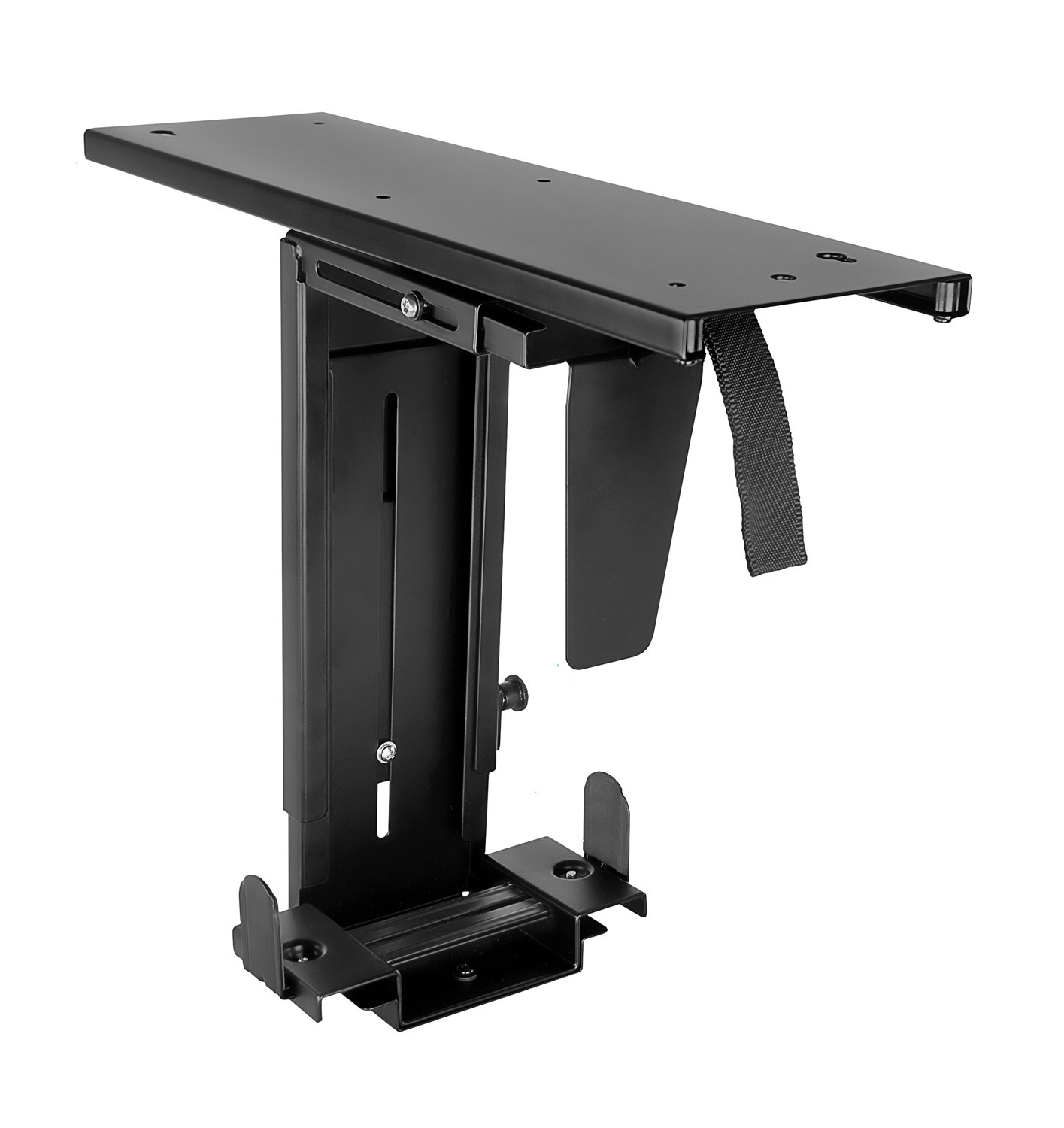 Mount-It! Anti-Theft CPU Holder Desk Mount, Adjustable Under Desk ...