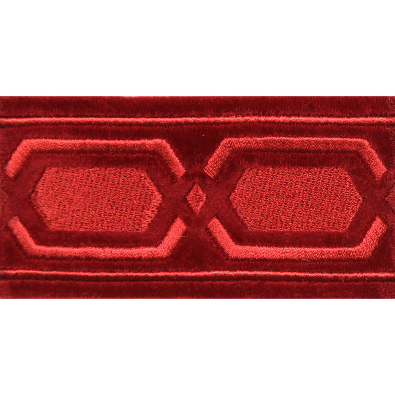 Tissu Roman Key, Rouge