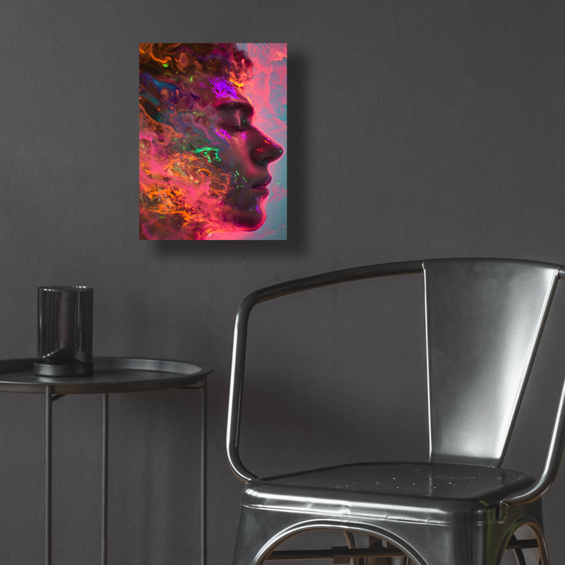 Art mural en verre Wrought Studio ™ «Endless» par Katalina Ooma, H 16 po x l 12 po x P 0,13 po