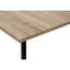 Table de salon en stratifié taupe, cadre rectangulaire en métal noir moderne de 40 po, bureau d'appoint café stratifié pour la pièce, l 40 po