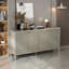 Buffet de salle à manger moderne avec charnières dissimulées et portes en relief pour une solution de rangement durable et polyvalente haut de gamme