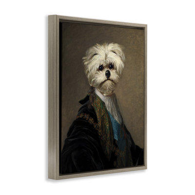 "Regal Bichon Frise", art mural sur toile par CAD Designs