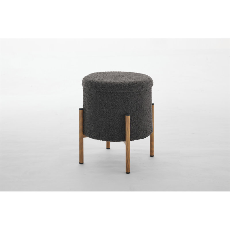 Repose-pieds moderne avec rangement, Gris