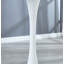 Table de salle à manger 31,5 "de couleur blanche à plateau Tulip Mid-Century pour 2 à 4 personnes avec plateau en MDF rond