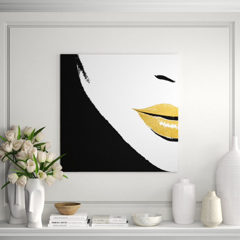 Pieces Of Me III Print by Kelli Ellis, Gilded Gold, 40" H x 40" W