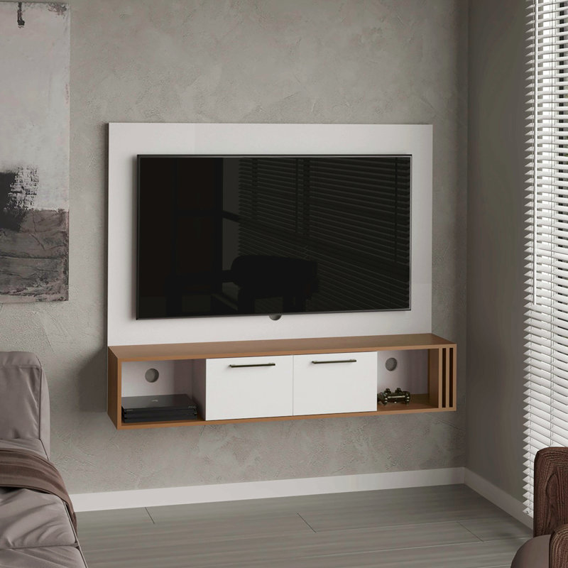 Meuble audio-vidéo, 2 portes, 4 tablettes