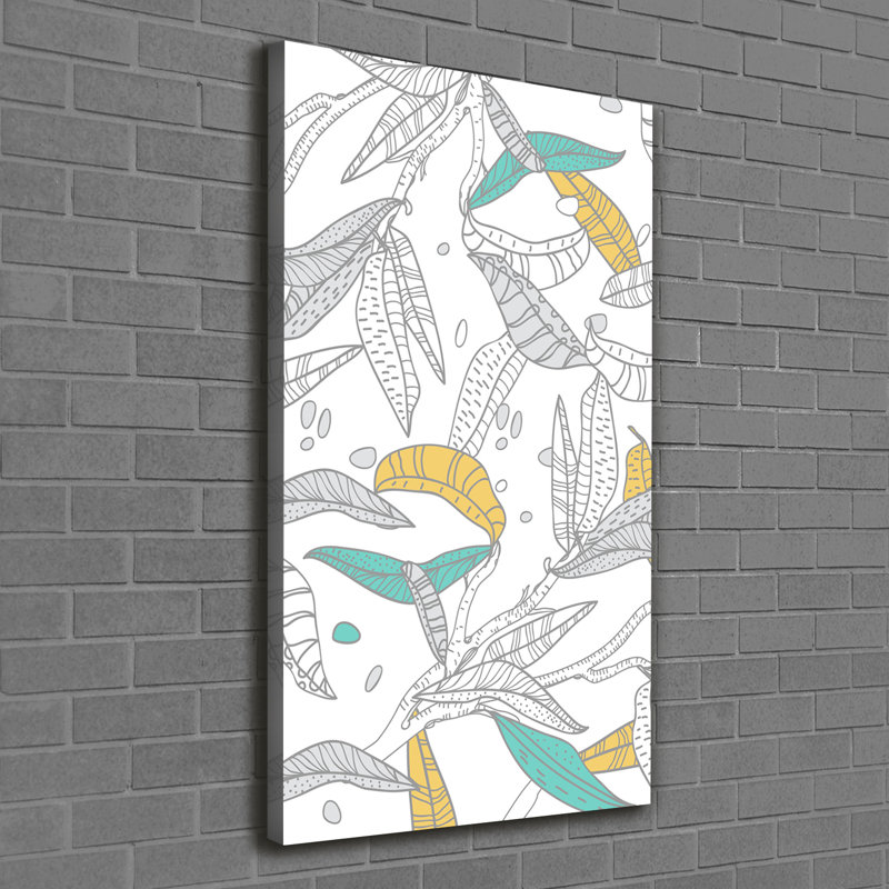 Colourful Leaves - Wrapped Canvas Print