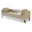 Banc long en tissu et tissu d'ameublement kaki moderne-111990672