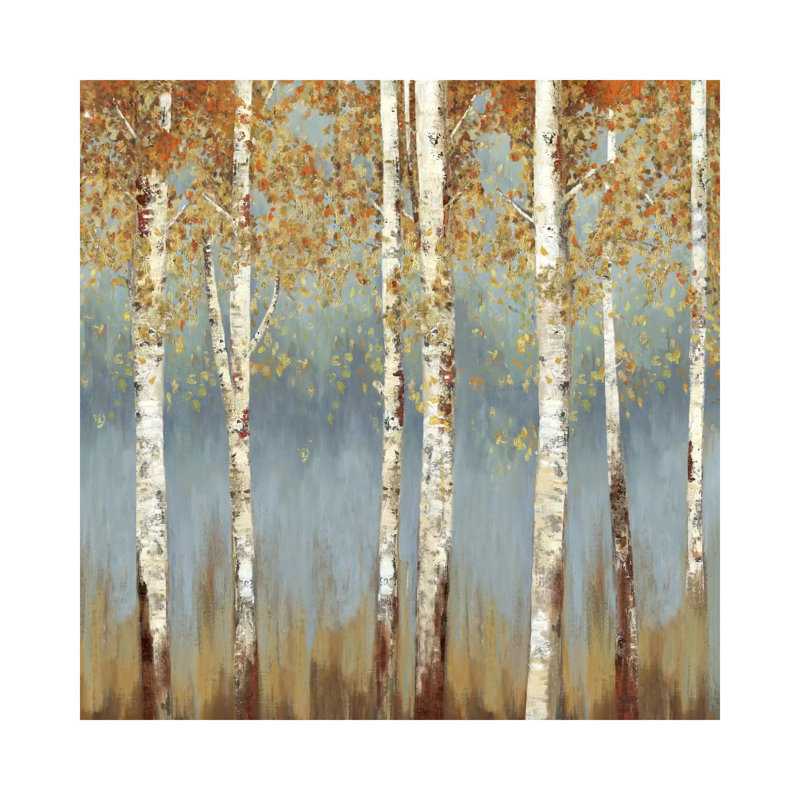 Falling Embers III by Allison Pearce - Wrapped Canvas Painting, 45.72 cm H x 45.72 cm W x 1.91 cm D
