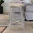Industrial Silver 24" Counter Height Stool with Space-Saving Backless Design-88626142