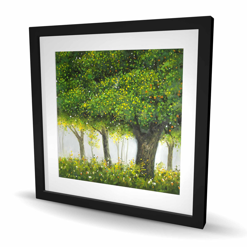 Forest by summer - Contemporary Seasons Framed Matted Print